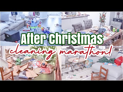 AFTER CHRISTMAS CLEAN WITH ME | EXTREME CLEANING MOTIVATION | CLEANING MARATHON