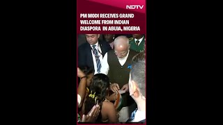 PM Modi In Nigeria | PM Modi Receives Grand Welcome From Indian Diaspora Upon Arrival In  Nigeria