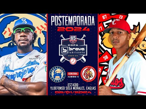 🎥LBPRC🇵🇷Postemporada Semifinal Juego #4: Cangrejeros de Santurce 🆚 Criollos de Caguas⚾️