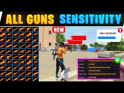 All Gun Headshot Sensitivity Setting After New OB46 Update | Free Fire Max Auto Headshot Sensitivity