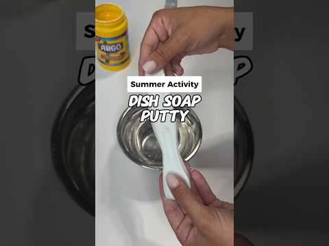 How To Make Dish Soap Putty 🫧Dish Soap Slime Recipe 🫧 60 Days of Summer - Day 38 #shorts