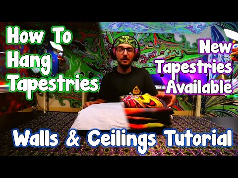 How To Hanging Tapestries From The Wall & Ceiling!  Everything You Need To Know!