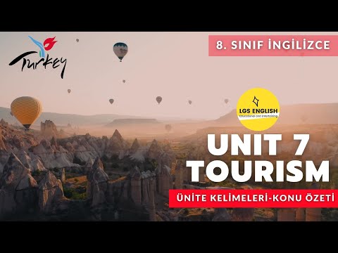 8. Sınıf İngilizce 7. Ünite Tourism | Önemli Kelimeleri/ Kelime Listesi/Konu Özeti +PDF #lgs2023