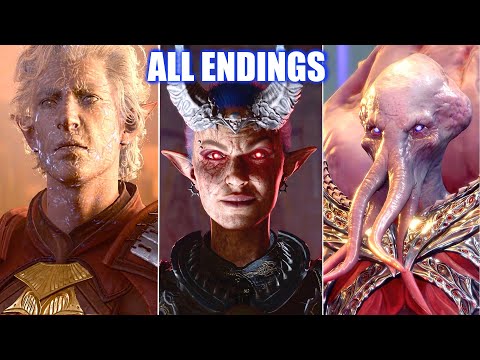 Baldur's Gate 3 - All Endings (Good, Evil, Dark Urge, Mind Flayer)