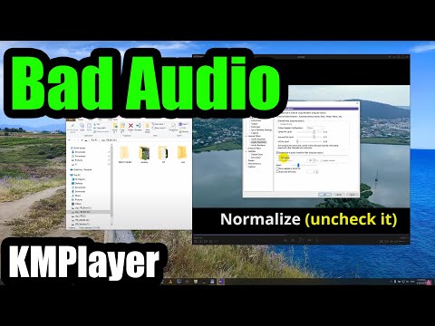 How to fix Distorted Audio (KMPlayer 64-bit, Bad sound, Normalize)