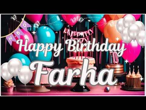 Beautiful Birthday wishes for beautiful Farha🎂 || #wishingstar1