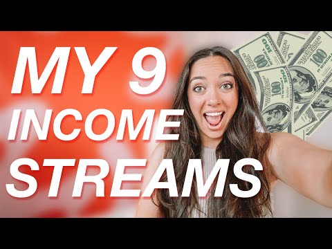 My 9 Income Streams as A Full Time Small Business Owner and Content Creator