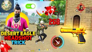 Desert Eagle One Tap Headshot Trick || Free Fire Me Headshot Kaise Mare || Khuni Gamers