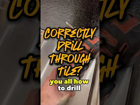 Important! Watch this tutorial on how to drill through tile so you don’t damage it!