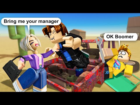 DUSTY TRIP 4 _ KAREN ATTACK 😡 Roblox Brookhaven 🏡 RP - Funny Moments