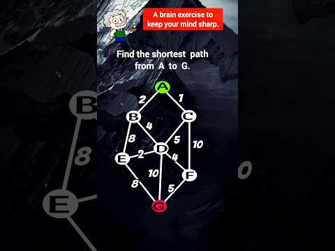 Can you find the shortest path? #brainteaser #puzzle