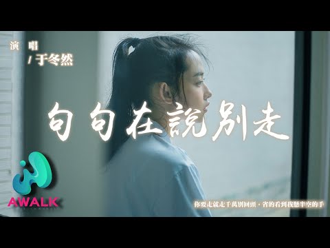 于冬然 - 句句在說別走『你要走就走千萬別回頭，省的看到我懸半空的手。』【動態歌詞 | Pinyin Lyrics】【AWALK MUSIC】