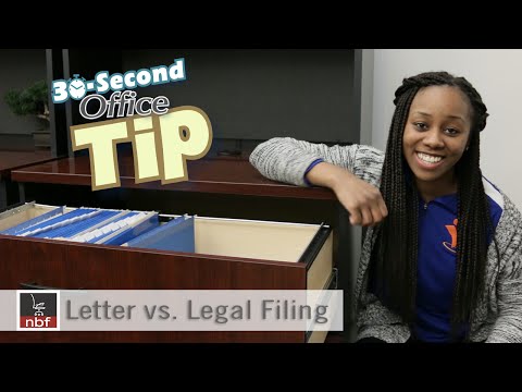 Letter vs. Legal Filing | National Business Furniture