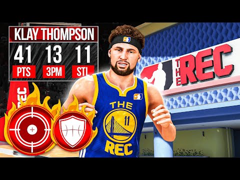 KLAY THOMPSON is a 2-WAY MENACE in the REC CENTER on NBA 2K24