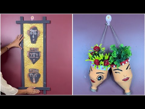 DIY Tribal Wall Art & Hanging Face Planters | Unique Home Decor Ideas