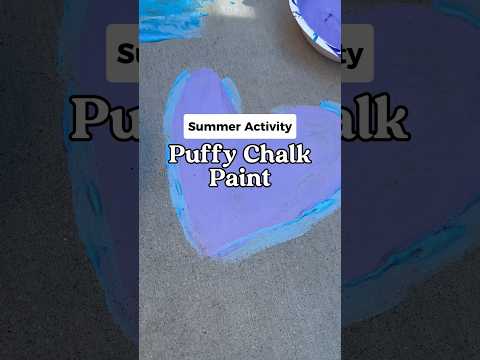 How To Make Puffy Chalk Paint Without a Grater ☀️ 60 Days of Summer - Day 45 #shorts #summervibes