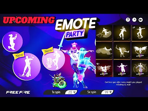 Upcoming emote in free fire 2024 | New emote ff | New event free fire