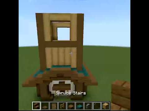 Minecraft: Easiest Treehouse in 30 seconds | #shorts