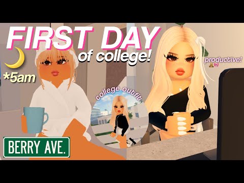 First Day of College in Los Angeles! | Roblox Berry Avenue Roleplay