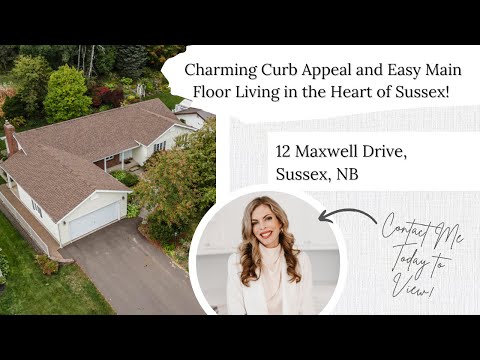 FOR SALE - Charming Curb Appeal and Easy Main Floor Living in the Heart of Sussex! 🏡⁠