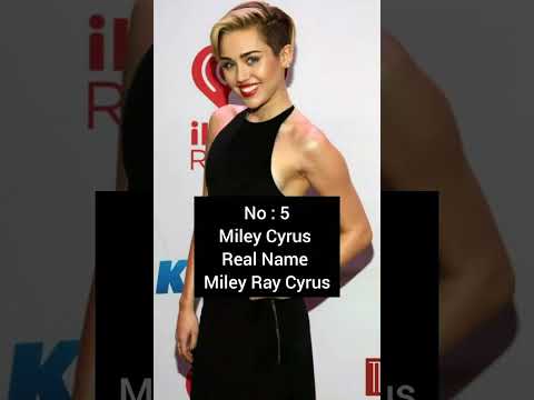 Top 10 - Most Famous Celebrities - And Their Real Name