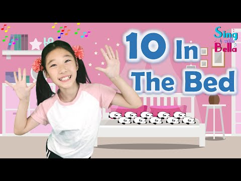 Ten in the Bed with lyrics and Actions|Sing and Dance Along-numbers counting song 1-10 nursery rhyme