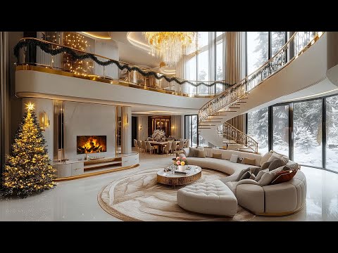 Cozy Christmas Jazz 2025 🎄 Relax & Focus in a Warm Luxurious Living Room Ambience - Calm Piano Jazz