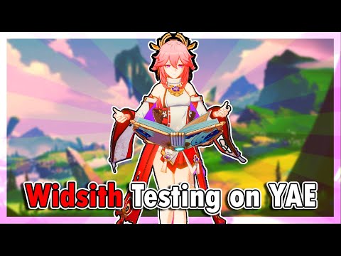 Yae Miko Early raw Testing of the Widsith [Genshin Impact]