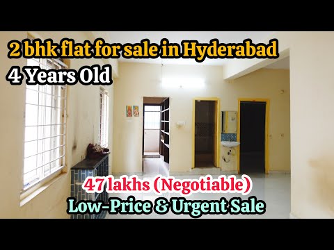 47 lakhs  || 2 bhk flat for sale in Hyderabad || 4 Years Old || Prime location || Code: PAR- 727 ✨️