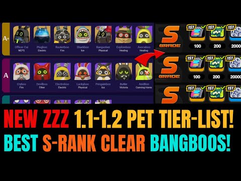 New UPDATED Zenless Zone Zero 1.1-1.2 Bangboo Tier-List!