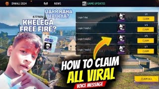 KHELEGA FREE FIRE | Viral boy voice in free fire | new event free voice pack | New update in FF