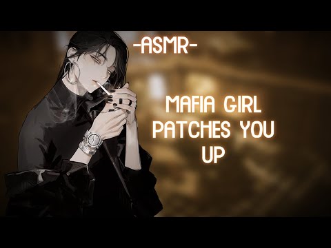 [ASMR] [ROLEPLAY] mafia girl patches you up (binaural/F4A)