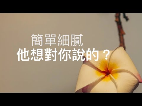 塔羅占卜🦄簡單細膩 他想對你說的？（心中有小秘密嗎）