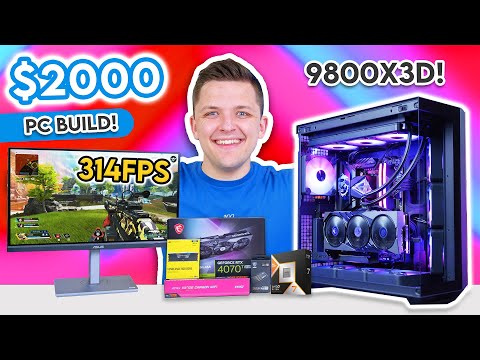 BEST $2000 Gaming PC Build - ft. Ryzen 9800X3D! 🚀 [Full 1440p Build Guide w/ Benchmarks]