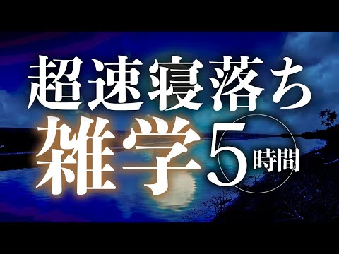 【睡眠導入】超速寝落ち雑学5時間【合成音声】