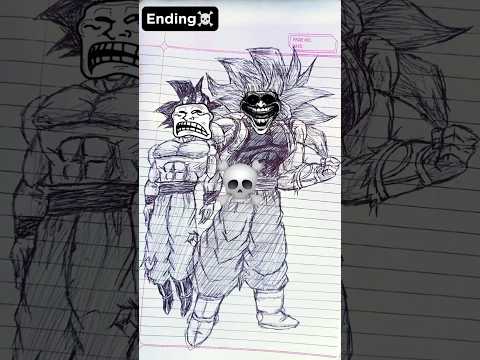 Cumber & Goku 💀 Speed Drawing StickMan 😳#shorts #anime #drawing #goku #Cumber #dragonball #sdbh