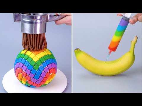 Fantastic Rainbow Cake Decorating Recipes | So Yummy Chocolate Dessert Recipe | Yummy Cake