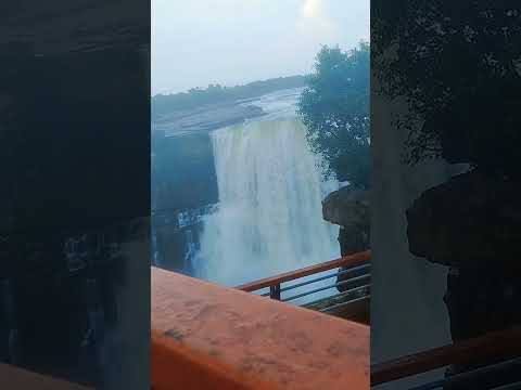 Purwa Waterfall in Satna ⛲⛲🥰🥰#waterfall #barishfall #water #purwa jal prapat #purwafall