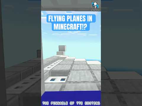 MINECRAFT PLANE FLYING ANIMATIONS! (Pinnacle of TTE Editing) #shorts