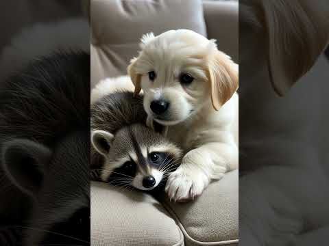 Can a Puppy and Raccoon Really Be Best Friends?