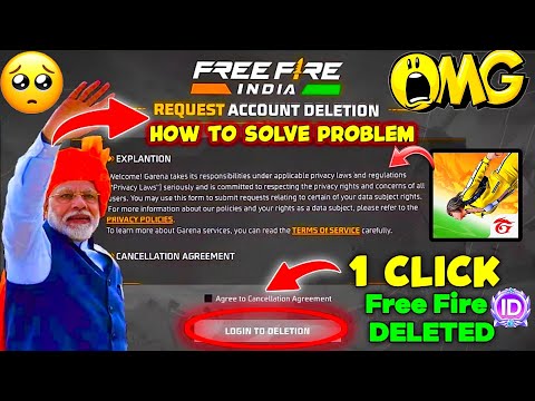 REQUEST ACCOUNT DELETION PROBLEM FREE FIRE | How to solve request account deletion problem in ff