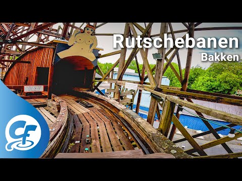 Rutschebanen front seat on-ride 5K POV @60fps Bakken