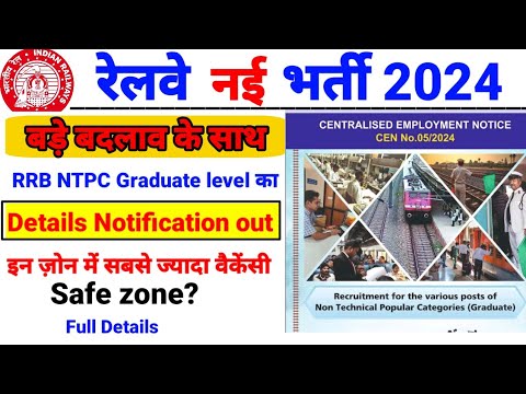 Rrb ntpc details notification published/Rrb ntpc New vacancy out/Rrb ntpc vacancy 2024