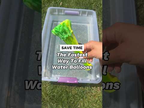 How To Fill Up Water Balloons Fast For A Quick And Easy Summer Activity Outside #shorts #summervibes