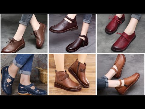 Stylish Leather Shoes Designs for Girls || Comfortable Ladies Footwear. Ladies Boots. STYLE OF LIFE