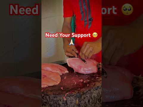 How To Cut Chicken Breast Boneless at Home 😳🔥 #shorts #shortvideo