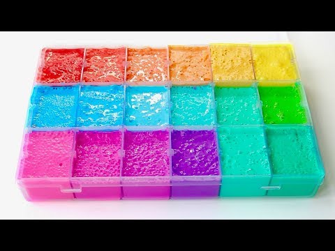 Satisfying Slime Coloring with Marker Pens, Pigments, Food Dye + More! Mixing Slime Colours ASMR