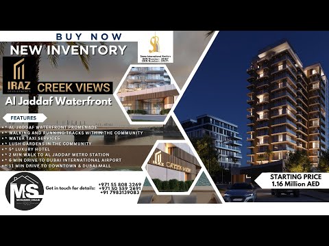 Creek View at Al Jaddaf, Dubai - Iraz Properties l studios, 1 & 2 bedroom and 4-bedroom penthouses..