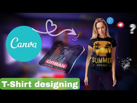 canva diye t shirt design ☞$30 par design |টিশার্ট ডিজাইন করে আয়