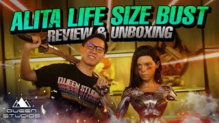 Beautiful Alita: Battle Angel Life Size Bust by Queen Studios |Unbox and Review